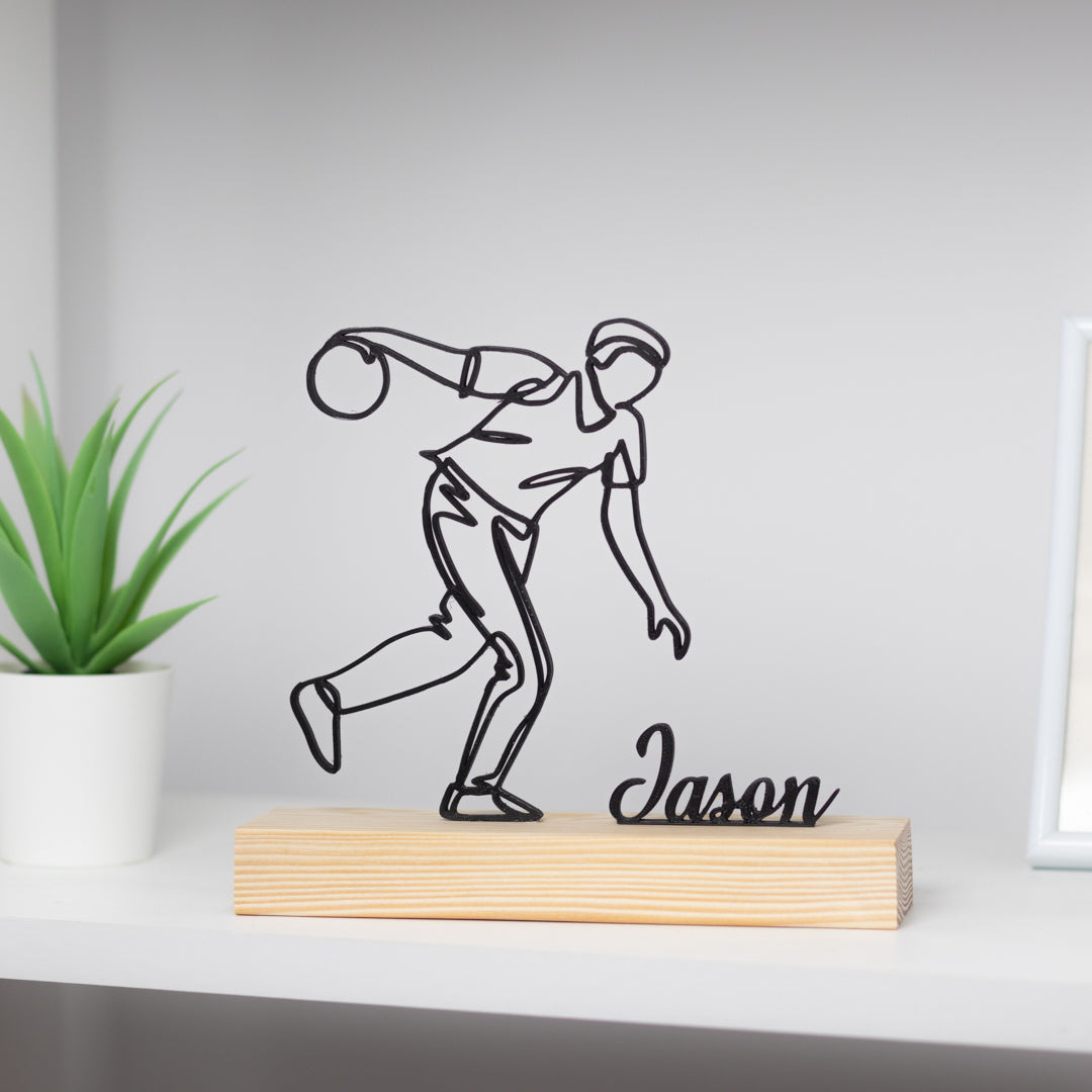 jogador de bowling prenda personalizada