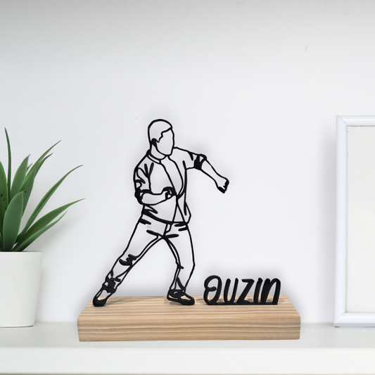 Estátua inspirada em bachata e salsa, presente criativo para dançarinos.