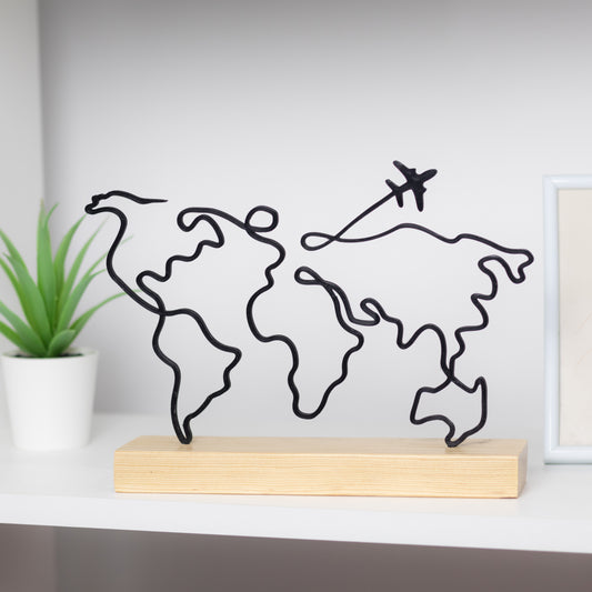 viagem mapa mundo idéia prenda personalizada