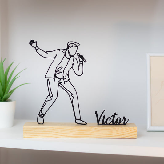 cantor musica escultura idéias prenda personalizada