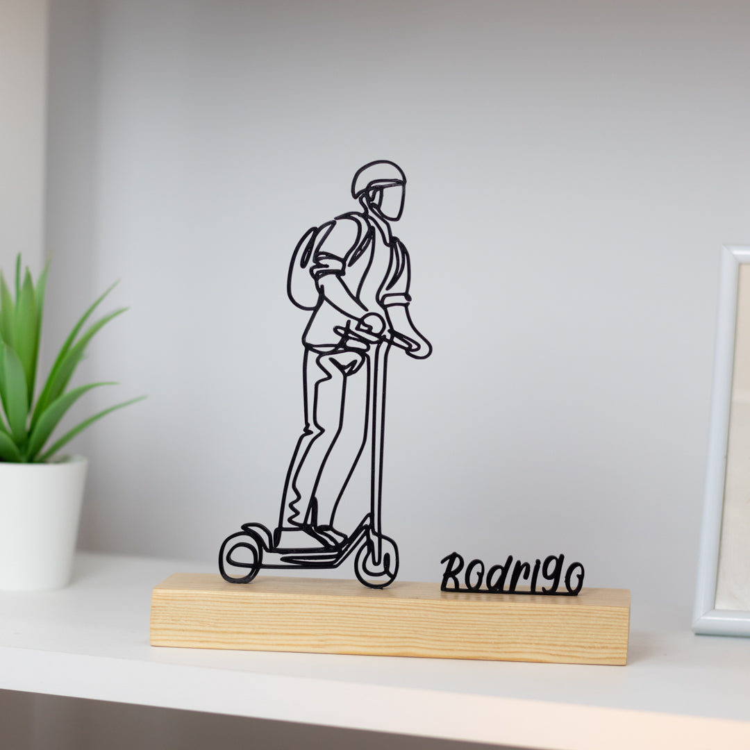 trotinete base madeira prenda personalizada