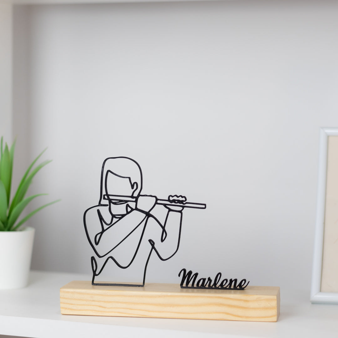 flauta flautista prenda personalizada