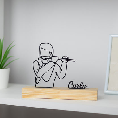 flauta flautista prenda personalizada