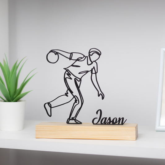 jogador de bowling prenda personalizada