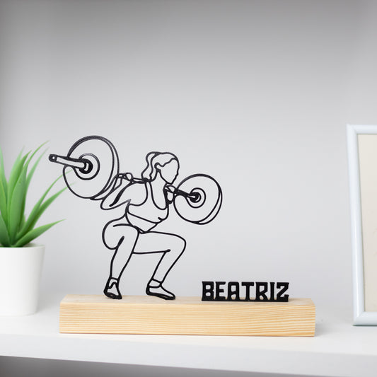 ginasio mulher prenda personalizada personalized gift gym woman