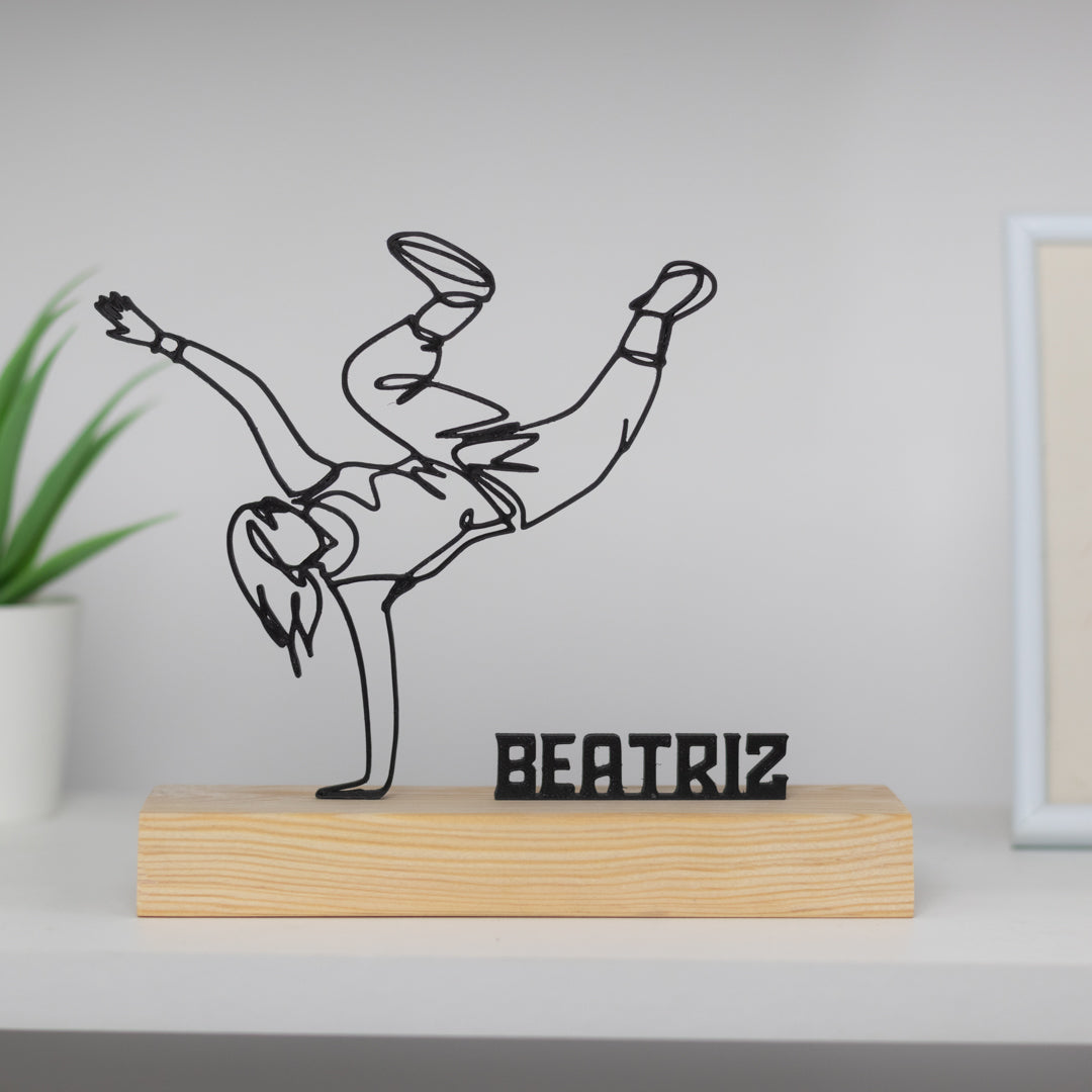 prenda personalizada criativa bgirl breakdance