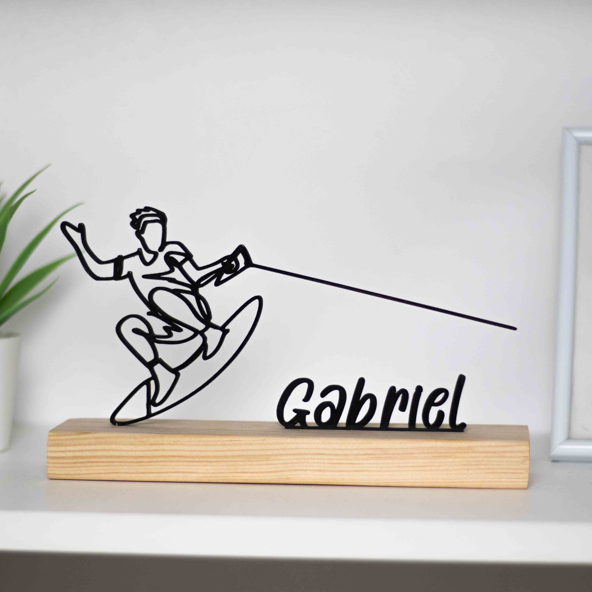 Escultura troféu de wakeboard